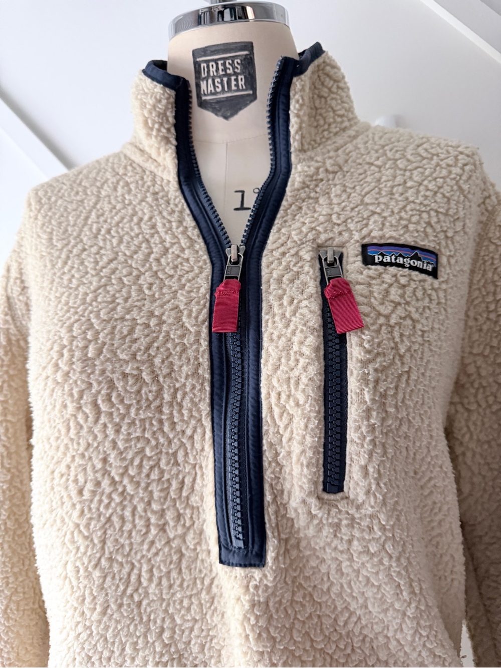 Patagonia Classic Retro Pile 1/4 Zip Fleece Pullover Women’s XXS Cream Sherpa - Picture 4 of 13